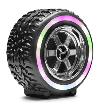 Boxa portabila G2389 cu led RGB model roata 10W