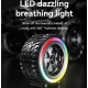 Boxa portabila G2389 cu led RGB model roata 10W