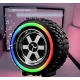 Boxa portabila G2389 cu led RGB model roata 10W