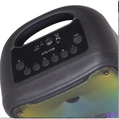 Boxa portabila GTS-1726 Bluetooth Putere 20W Lumini LED RGB