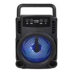 Mini Boxa portabila GTS 1360 cu led RGB cu maner transport