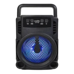 Mini Boxa portabila GTS 1360 cu led RGB cu maner transport