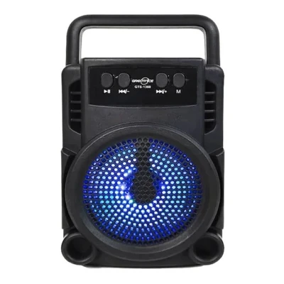 Mini Boxa portabila GTS 1360 cu led RGB cu maner transport