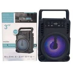 Mini Boxa portabila GTS 1360 cu led RGB cu maner transport