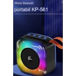 Boxa Portabila KP 561 Bluetooth LED Joc de lumini 1200 mAh 5W USB