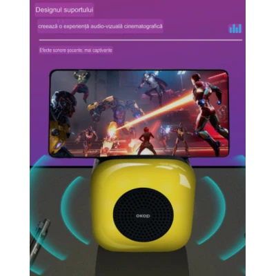 Boxa Portabila KP 561 Bluetooth LED Joc de lumini 1200 mAh 5W USB