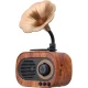 Boxa Portabila Retro Conectare Bluetooth cu USB/TF Baterie 1200 MAh Maro