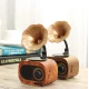 Boxa Portabila Retro Conectare Bluetooth cu USB/TF Baterie 1200 MAh Maro