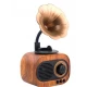 Boxa Portabila Retro Conectare Bluetooth cu USB/TF Baterie 1200 MAh Maro