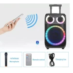 Boxa portabila troliu Andowl Q YX8000 iluminare RGB telecomanda microfon