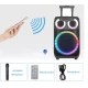 Boxa portabila troliu Andowl Q YX8000 iluminare RGB telecomanda microfon