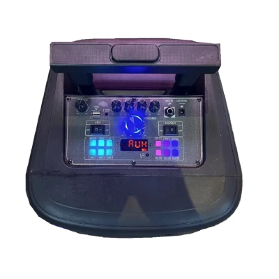 Boxa portabila troliu Andowl Q YX8000 iluminare RGB telecomanda microfon