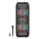 Boxa portabila ZQS8229W cu microfon putere 40W baterie 4500mAh LED 2x8inch