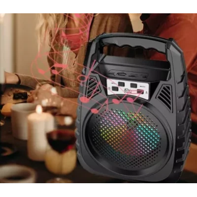 Boxa portabila ZQS 6148 de 30W PMPO BT/FM/USB LED 1500mAh