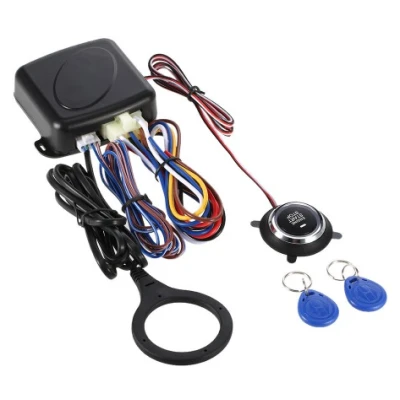 Buton de pornire vehicul buton de pornire cu alarma auto si sistem antifurt