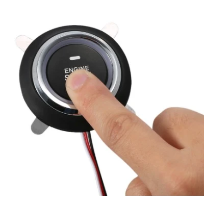 Buton de pornire vehicul buton de pornire cu alarma auto si sistem antifurt