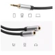 Cablu adaptor audio QHD74  de 3.5mm 20cm