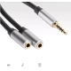 Cablu adaptor audio QHD74  de 3.5mm 20cm