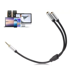 Cablu adaptor audio QHD74 de 3.5mm 20cm