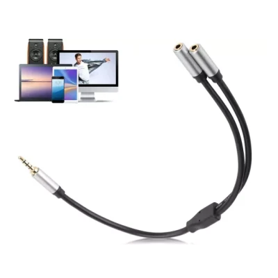 Cablu adaptor audio QHD74 de 3.5mm 20cm
