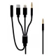 Cablu Adaptor Auxiliar Audio Jack 3.5mm 4in1 Andowl Q SX12