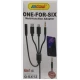 Cablu Adaptor Auxiliar Audio Jack 3.5mm 4in1 Andowl Q SX12