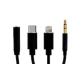 Cablu Adaptor Auxiliar Audio Jack 3.5mm 4in1 Andowl Q SX12