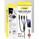 Cablu Adaptor Auxiliar Audio Jack 3.5mm 4in1 Andowl QSX12