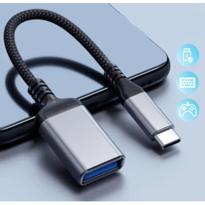 Cablu adaptor QZH018 model OTG USB Tip C de 20cm