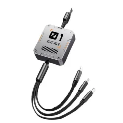 Cablu de date cu 3 mufe diferite Q SJ100 de 100W