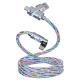 Cablu de date cu incarcare super rapida si lumina LED PD 4 in 1
