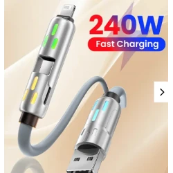 Cablu de date si incarcare 2 in 2 putere 240W