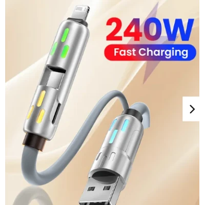 Cablu de date si incarcare 2 in 2 putere 240W