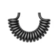 Cablu de date USB la iPhone Lightning spiralat negru