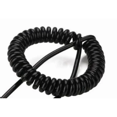 Cablu de date USB la USB type C spiralat negru