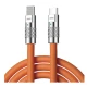 Cablu de incarcare telefon Q SJ980 TypeC la Lightening portocaliu