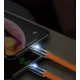 Cablu de incarcare telefon Q SJ980 TypeC la Lightening portocaliu