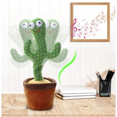 CACTUS dansator si vorbitor cu LED-uri Colorate / Jucarie interactiva OF