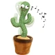 CACTUS dansator si vorbitor cu LED-uri Colorate / Jucarie interactiva OF