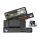 Camera auto de bord tripla Full HD 1080P 3 camere fata+interior+marsarier Senzor de coliziune G-senzor Filmare continua Vedere nocturna