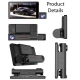 Camera auto de bord tripla Full HD 1080P 3 camere fata+interior+marsarier Senzor de coliziune G-senzor Filmare continua Vedere nocturna