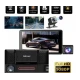 Camera auto de bord tripla Full HD 1080P 3 camere fata+interior+marsarier Senzor de coliziune G-senzor Filmare continua Vedere nocturna