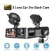 Camera auto DVR trei camere fata spate interior 1920*1296p super HD unghi larg de filmare 170 grade