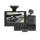 Camera Auto Tripla 3 in 1 ce Filmeaza in Fata in Interiorul si in Spatele Masinii