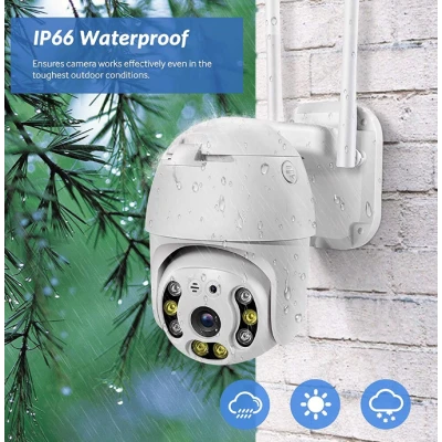 Camera de supraveghere 1920x1080p cu 8 LED Wifi 2MP zoom digital 4X