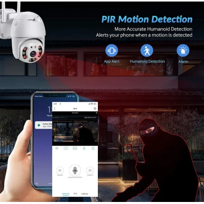Camera de supraveghere 1920x1080p cu 8 LED Wifi 2MP zoom digital 4X
