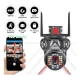 Camera de supraveghere 3 IN 1 M145 Tripla 6K cu 6 Megapixeli Wireless Rotire automata Inteligent tracking Supravegheaza 3 zone simultan