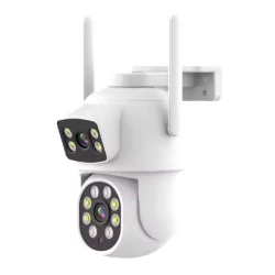 Camera de supraveghere cu lentila duala de 4MP x 2 WIFI 2.4GHZ Audio bidirectionala