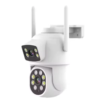 Camera de supraveghere cu lentila duala de 4MP x 2 WIFI 2.4GHZ Audio bidirectionala
