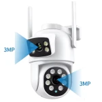 Camera de supraveghere cu lentila duala de 4MP x 2 WIFI